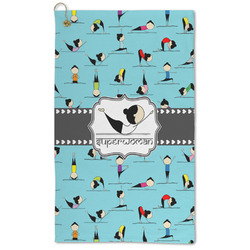 Yoga Poses Microfiber Golf Towel (Personalized)