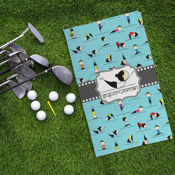 Yoga Poses Microfiber Golf Towels - LIFESTYLE