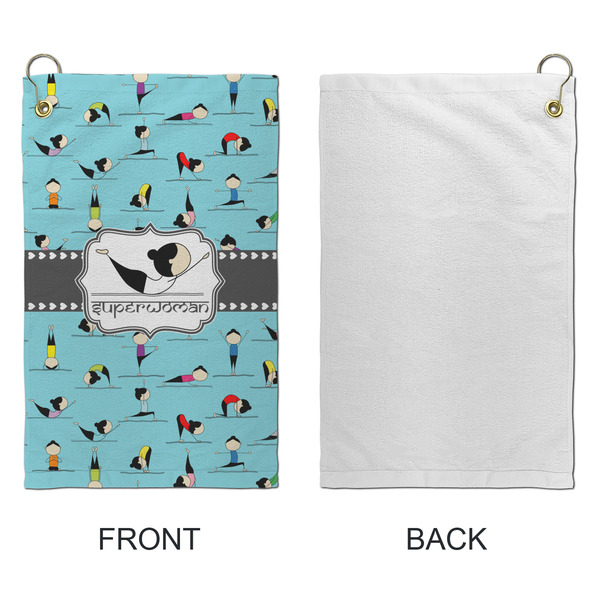 Yoga Poses Microfiber Golf Towels - Small - APPROVAL