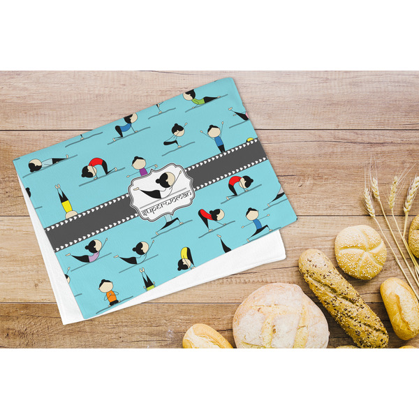 Yoga Poses Microfiber Kitchen Towel - LIFESTYLE