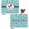 Yoga Poses Microfleece Dog Blanket - Regular - Front & Back