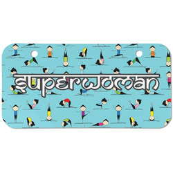 Yoga Poses Mini/Bicycle License Plate (2 Holes) (Personalized)