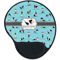 Yoga Poses Mouse Pad with Wrist Support
