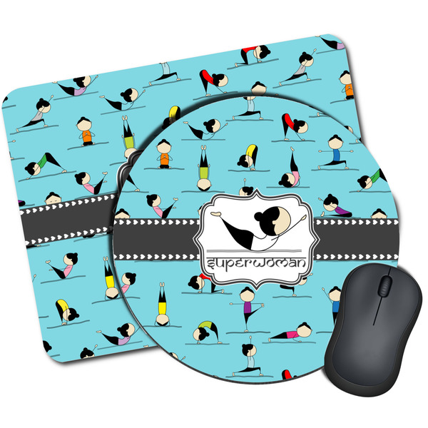 Custom Yoga Poses Mouse Pad (Personalized)