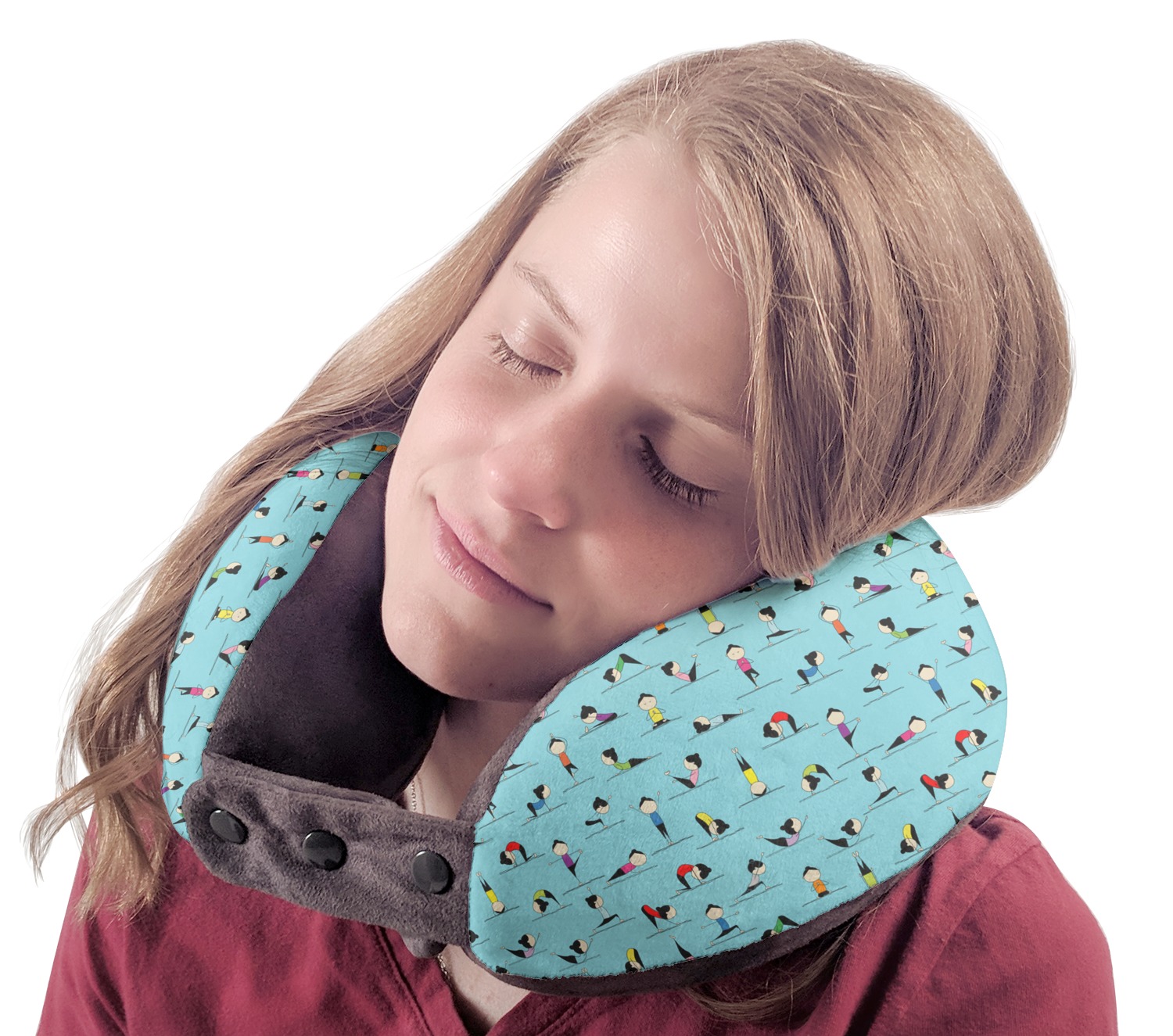 Yoga Poses Travel Neck Pillow YouCustomizeIt