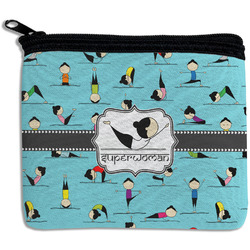 Yoga Poses Rectangular Coin Purse (Personalized)