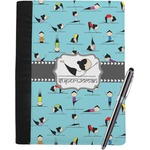 Yoga Poses Notebook Padfolio - Large w/ Name or Text