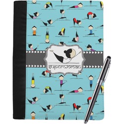 Yoga Poses Notebook Padfolio - Large w/ Name or Text