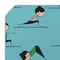 Yoga Poses Octagon Placemat - Single front (DETAIL)
