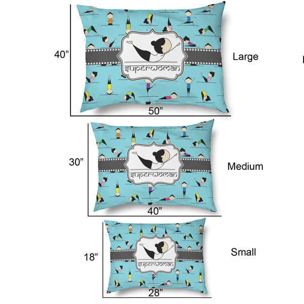 Yoga Poses Outdoor Dog Beds - SIZE CHART