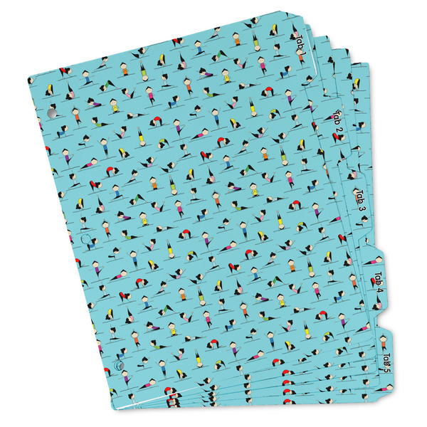 Custom Yoga Poses Binder Tab Divider - Set of 5 (Personalized)