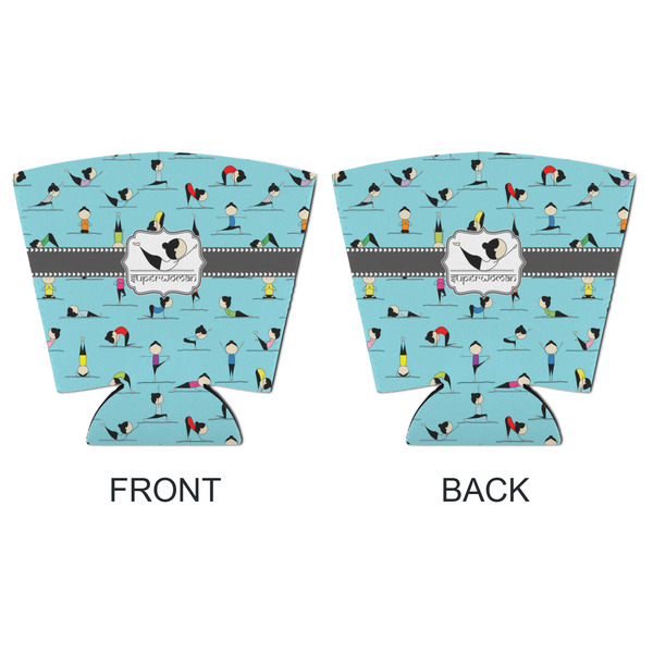 Yoga Poses Party Cup Sleeves - with bottom - APPROVAL
