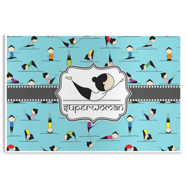 Custom Yoga Poses Disposable Paper Placemats (Personalized)