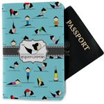 Yoga Poses Passport Holder - Fabric (Personalized)