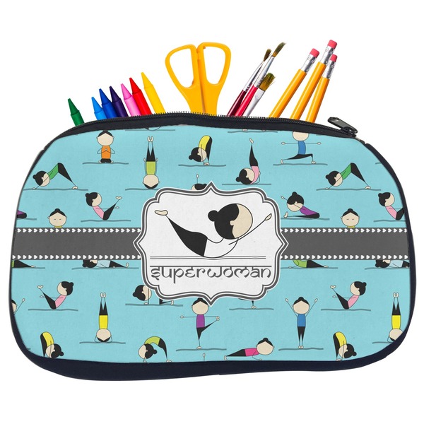 Yoga Poses Pencil / School Supplies Bags - Medium