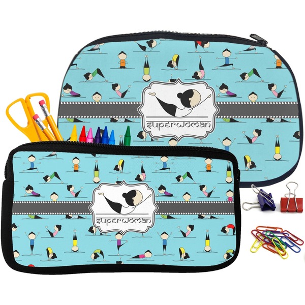 Yoga Poses Pencil / School Supplies Bags Small and Medium