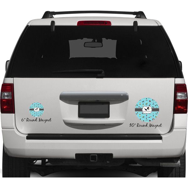 Yoga Poses Personalized Car Magnets on Ford Explorer