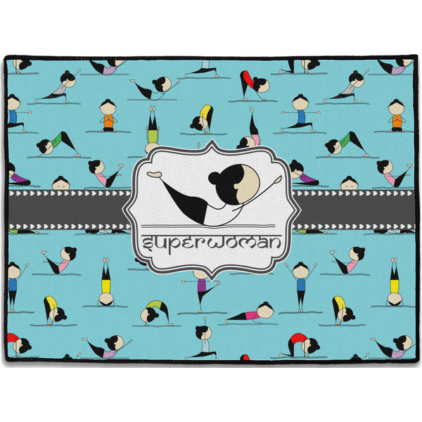 Custom Yoga Poses Door Mat (Personalized)