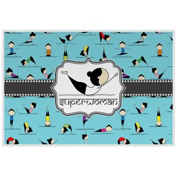 Yoga Poses Laminated Placemat w/ Name or Text