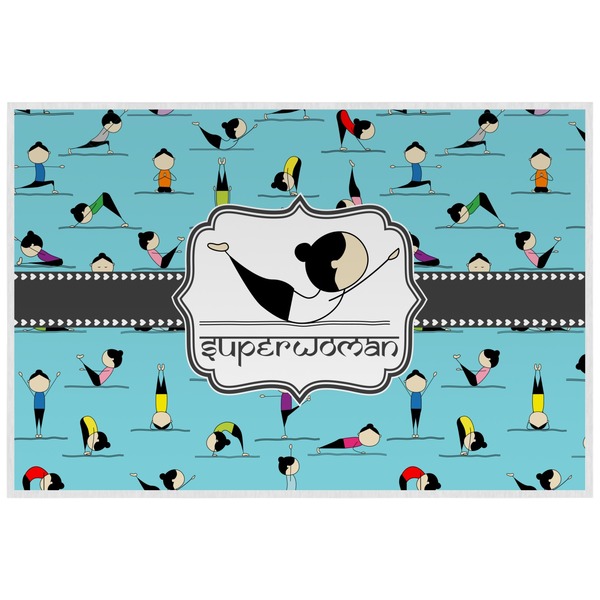 Custom Yoga Poses Laminated Placemat w/ Name or Text