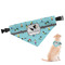 Yoga Poses Dog Bandana - Small (Personalized)