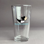 Yoga Poses Pint Glass - Full Color Logo (Personalized)