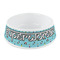 Yoga Poses Plastic Dog Bowl - Small (Personalized)