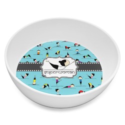 Yoga Poses Melamine Bowl - 8 oz (Personalized)