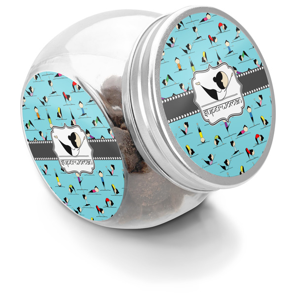 Custom Yoga Poses Puppy Treat Jar (Personalized)