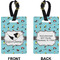 Yoga Poses Rectangle Luggage Tag (Front + Back)