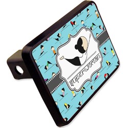 Yoga Poses Rectangular Trailer Hitch Cover - 2" (Personalized)