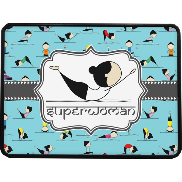 Yoga Poses Rectangular Trailer Hitch Cover (Personalized)