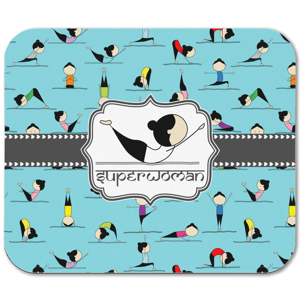 Yoga Poses Rectangular Mouse Pad - APPROVAL