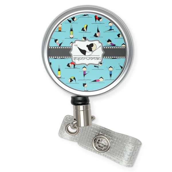 Custom Yoga Poses Retractable Badge Reel (Personalized)