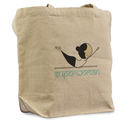 Yoga Poses Reusable Cotton Grocery Bag (Personalized)