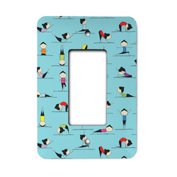 Yoga Poses Rocker Style Light Switch Cover - Single Switch