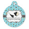 Yoga Poses Round Pet ID Tag (Personalized)