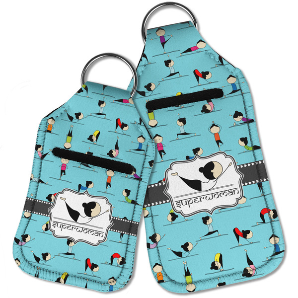 Yoga Poses Sanitizer Holder Keychain - Parent Main