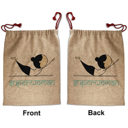Yoga Poses Santa Sack - Front & Back (Personalized)