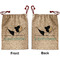 Yoga Poses Santa Sack - Front & Back (Personalized)