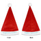 Yoga Poses Santa Hats - Front and Back (Double Sided Print) APPROVAL