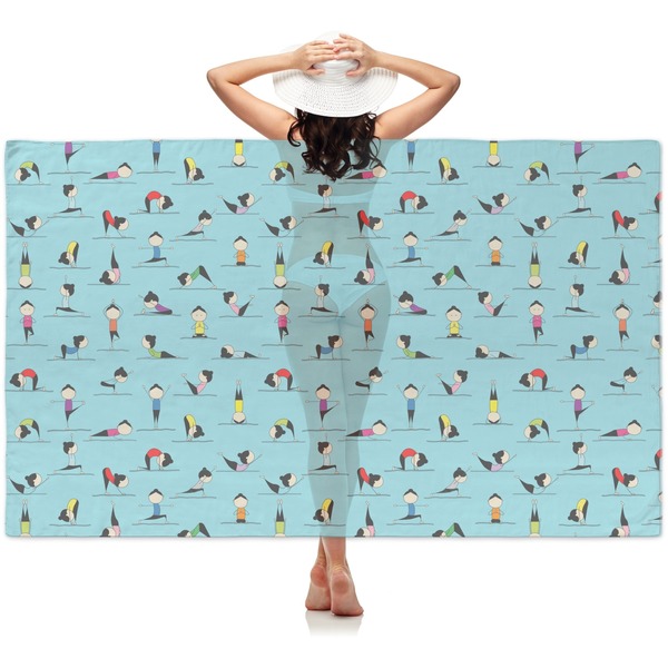 Custom Yoga Poses Sheer Sarong