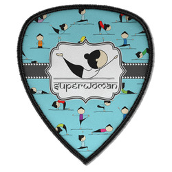 Yoga Poses Iron on Shield Patch A w/ Name or Text