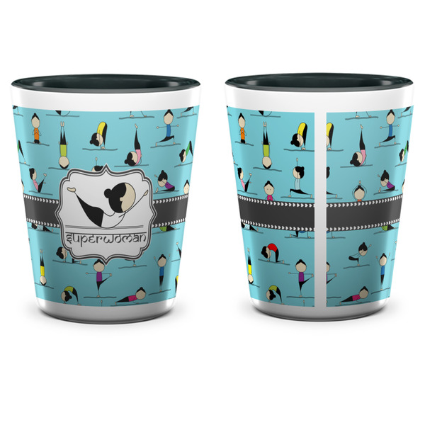Yoga Poses Shot Glass - Two Tone - APPROVAL