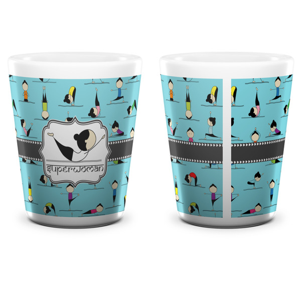 Yoga Poses Shot Glass - White - APPROVAL