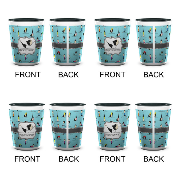 Yoga Poses Shot Glassess - Two Tone - Set of 4 - APPROVAL
