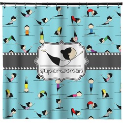 Yoga Poses Shower Curtain - Custom Size (Personalized)