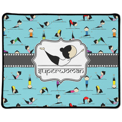Yoga Poses Large Gaming Mouse Pad - 12.5" x 10" (Personalized)