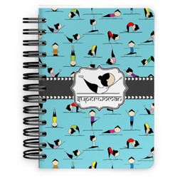 Yoga Poses Spiral Notebook - 5x7 w/ Name or Text