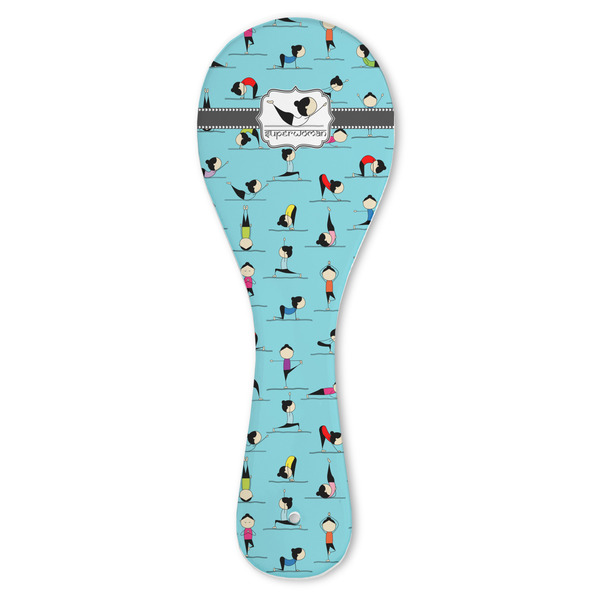 Custom Yoga Poses Ceramic Spoon Rest (Personalized)